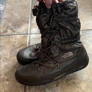 Brown Northface waterproof boots